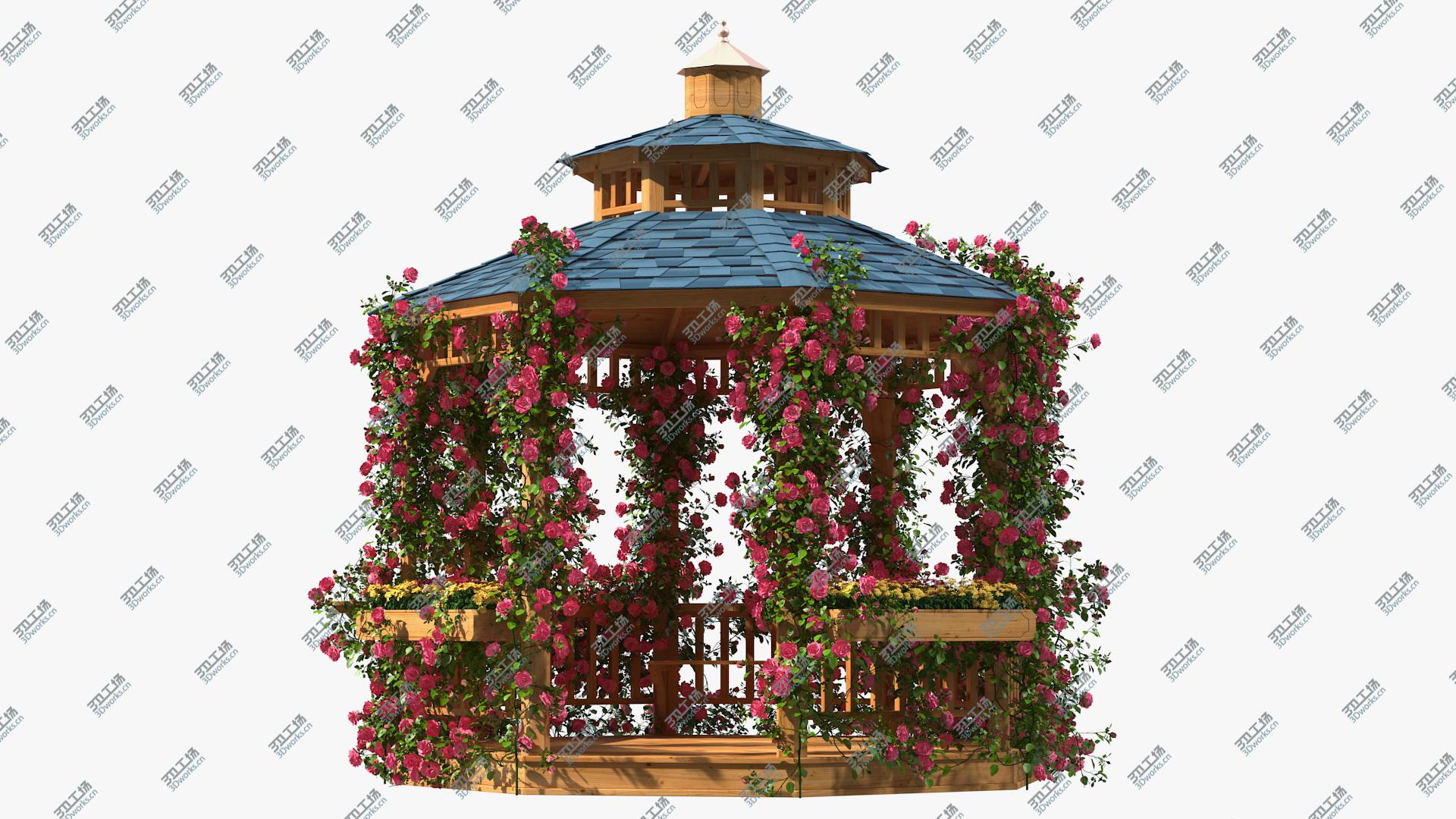 images/goods_img/2021040163/3D Gazebo Covered with Pink Rose model/1.jpg